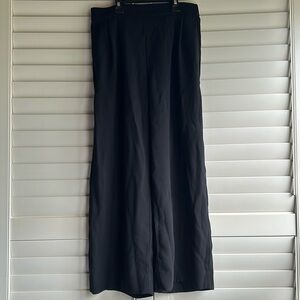 J. Crew black wide leg cropped pants size 0